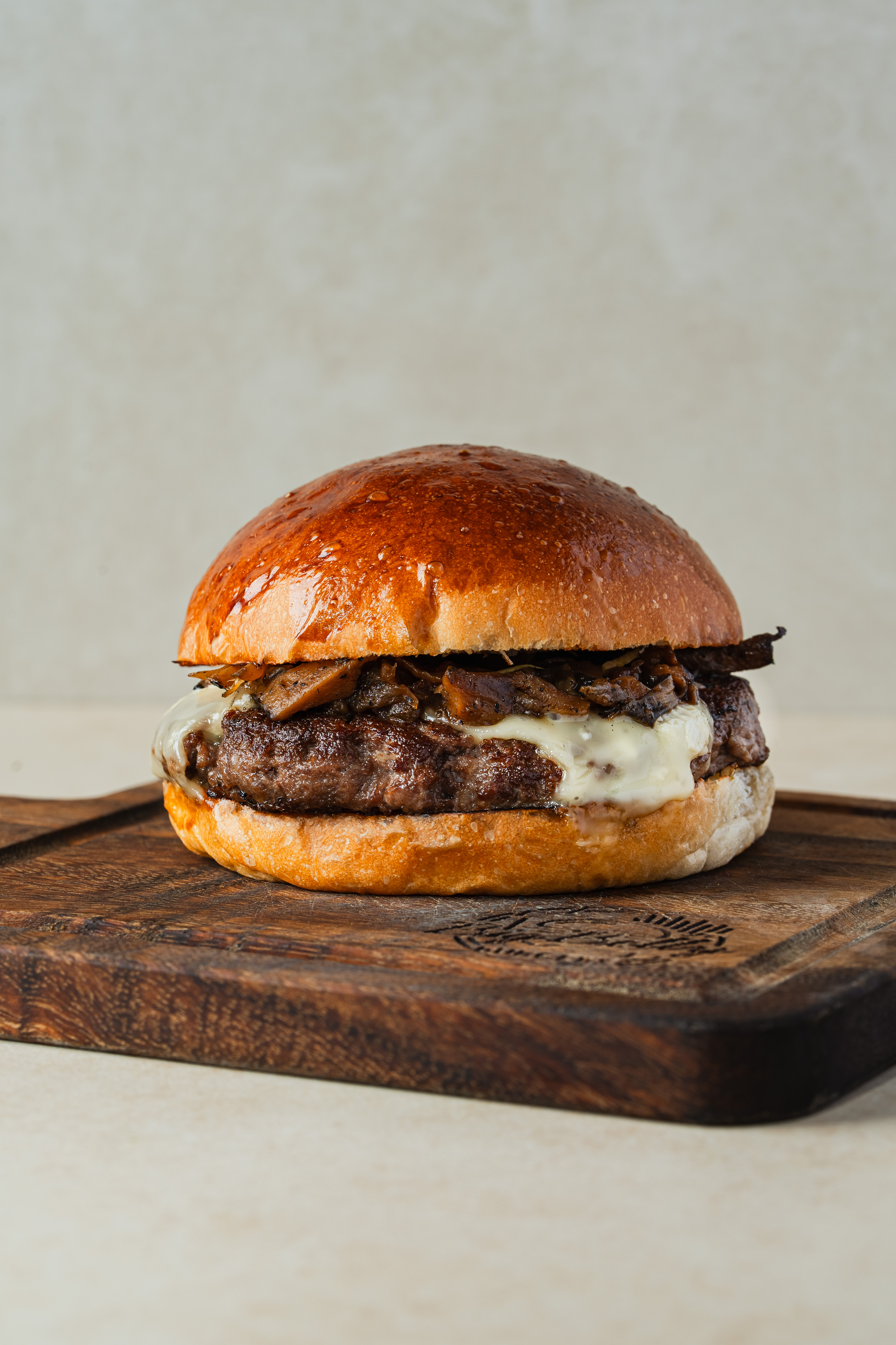 Truffle mushroom burger